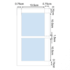 Dimensions Cadre Simple - Double Coupons