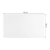 Molleton Nuage 3mm - 55x100 - Dimensions