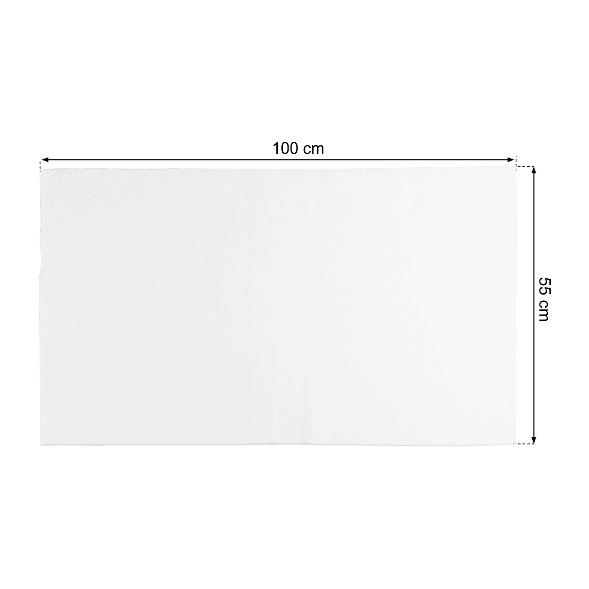 Molleton Nuage 3mm - 55x100 - Dimensions