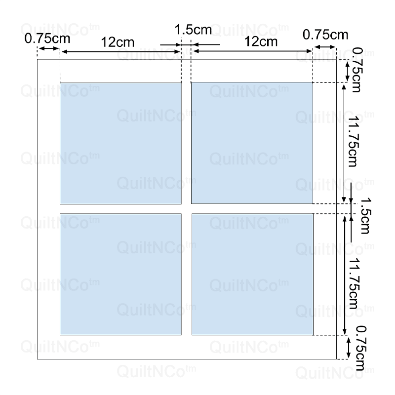 Dimensions Cadre Tapis - 4 Coupons