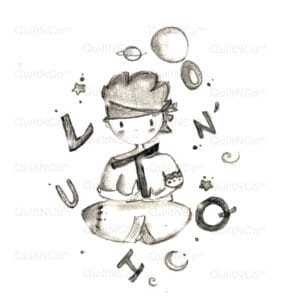 Indien Et Alphabet NB by QuiltNCo™