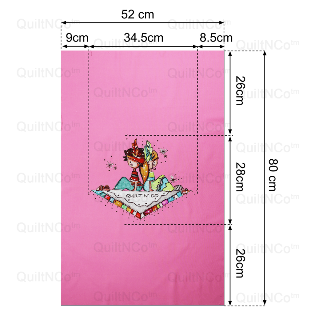 Dimension du Panneau Rose by QuiltNCo™
