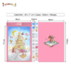 Calendrier Fille 2024 by QuiltNCo™ - Dimensions