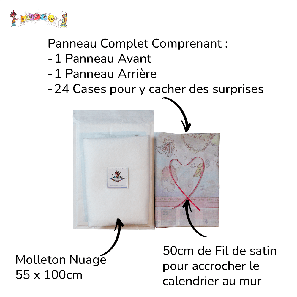 Calendrier Fille 2024 by QuiltNCo™ - Contenu