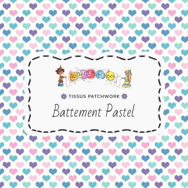Tissu Battements Pastels by QuiltNCo