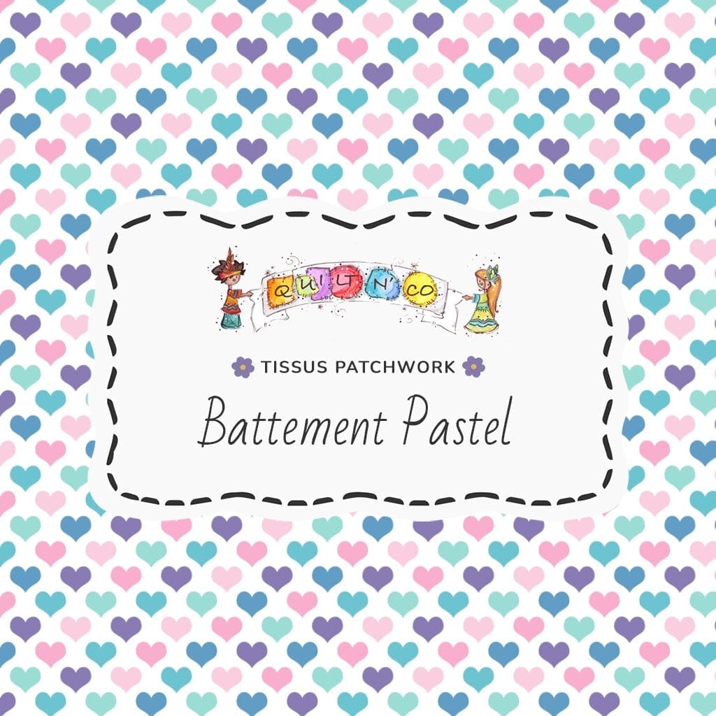 Tissu Battements Pastels by QuiltNCo