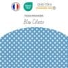 Tissus Bleu Céleste