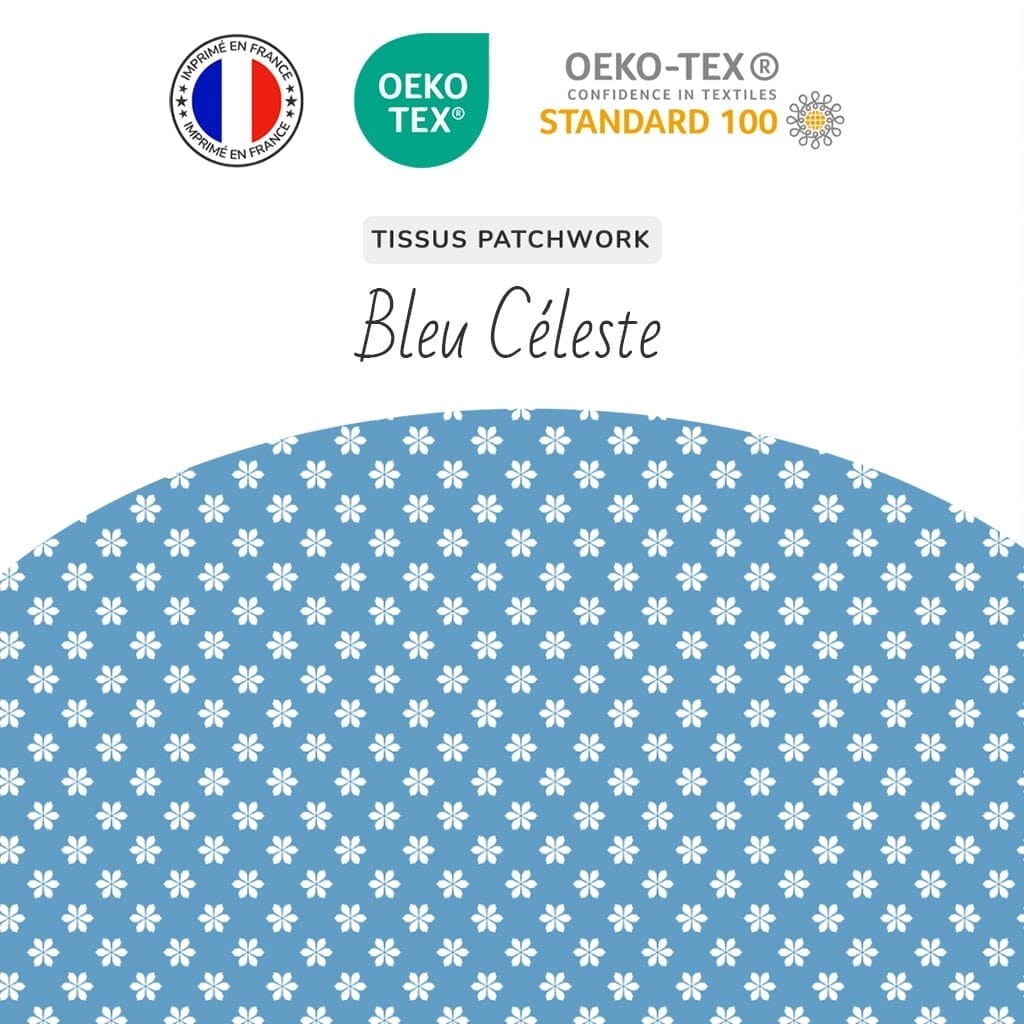 Tissus Bleu Céleste