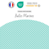 Tissu Bulles Marine