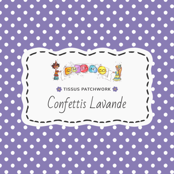 Tissus Confettis Lavande by QuiltNCo
