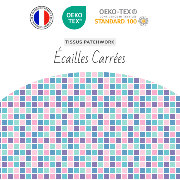 Tissu Ecailles Carrées