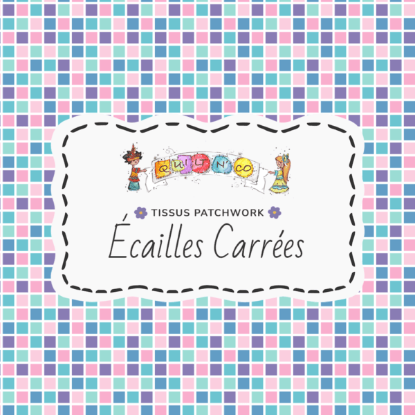 Tissu Ecailles Carrées by QuiltNCo