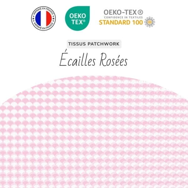 Tissu Ecailles Rosées