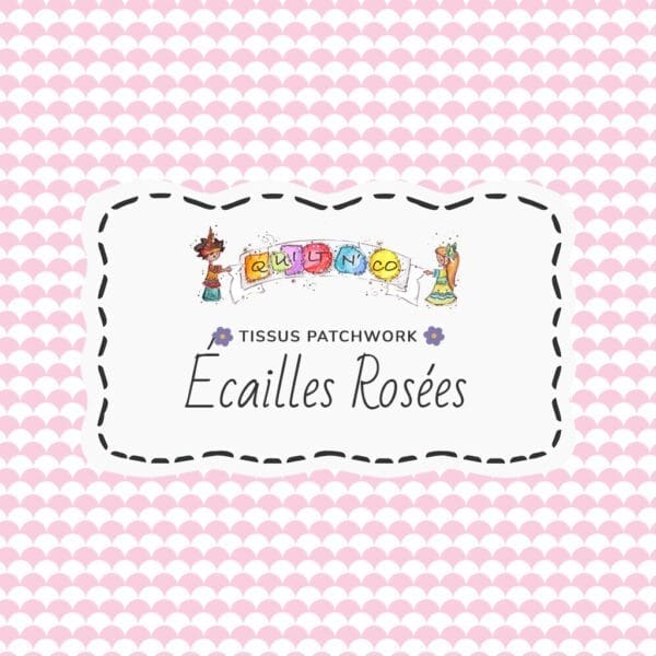 Tissu Ecailles Rosées by QuiltNCo