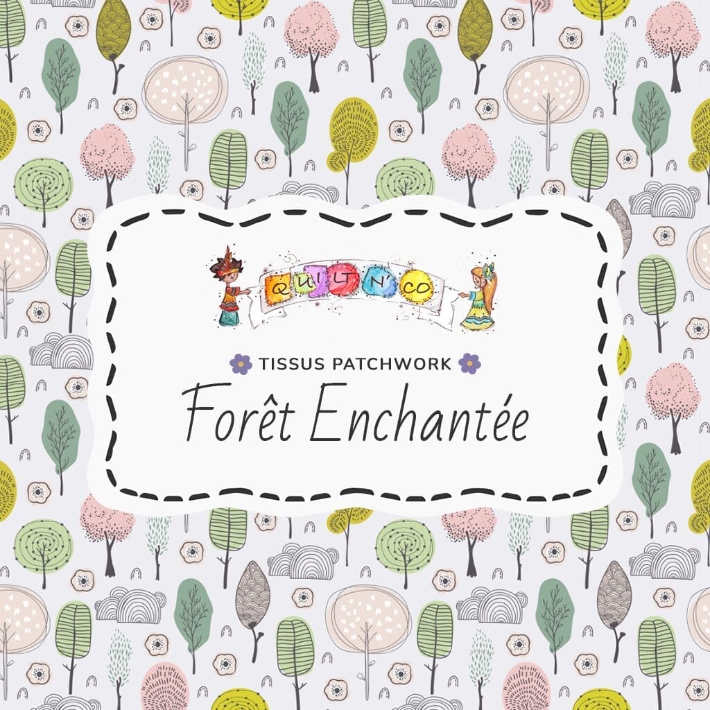 Tissu Forêt Enchantée by QuiltNCo