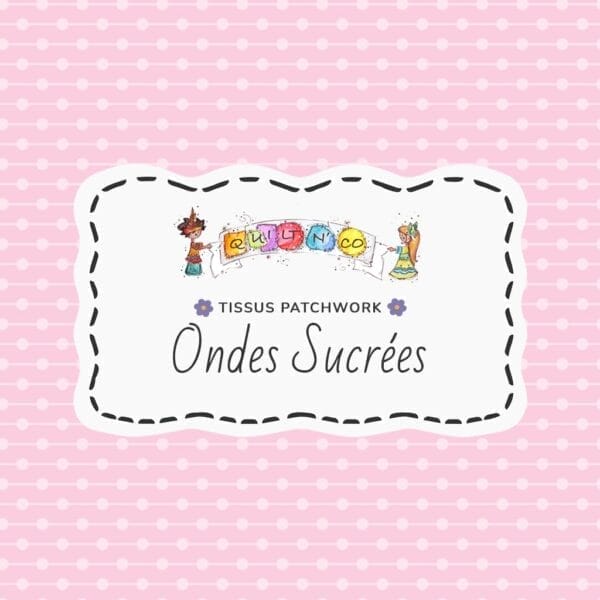 Tissu Ondes Sucrées by QuiltNCo