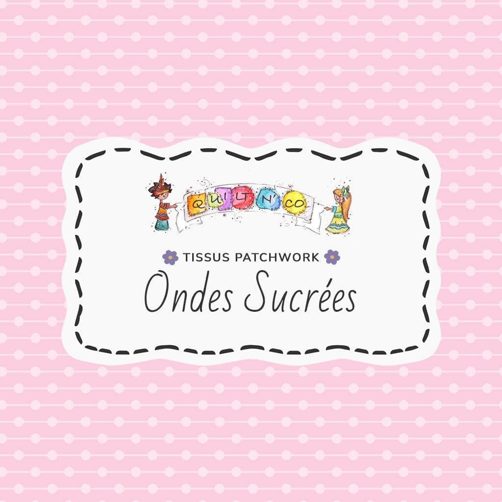 Tissu Ondes Sucrées by QuiltNCo