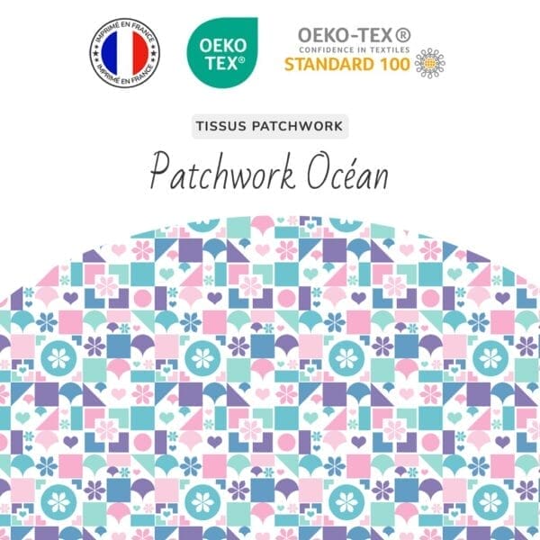 Tissu Patchwork Océan